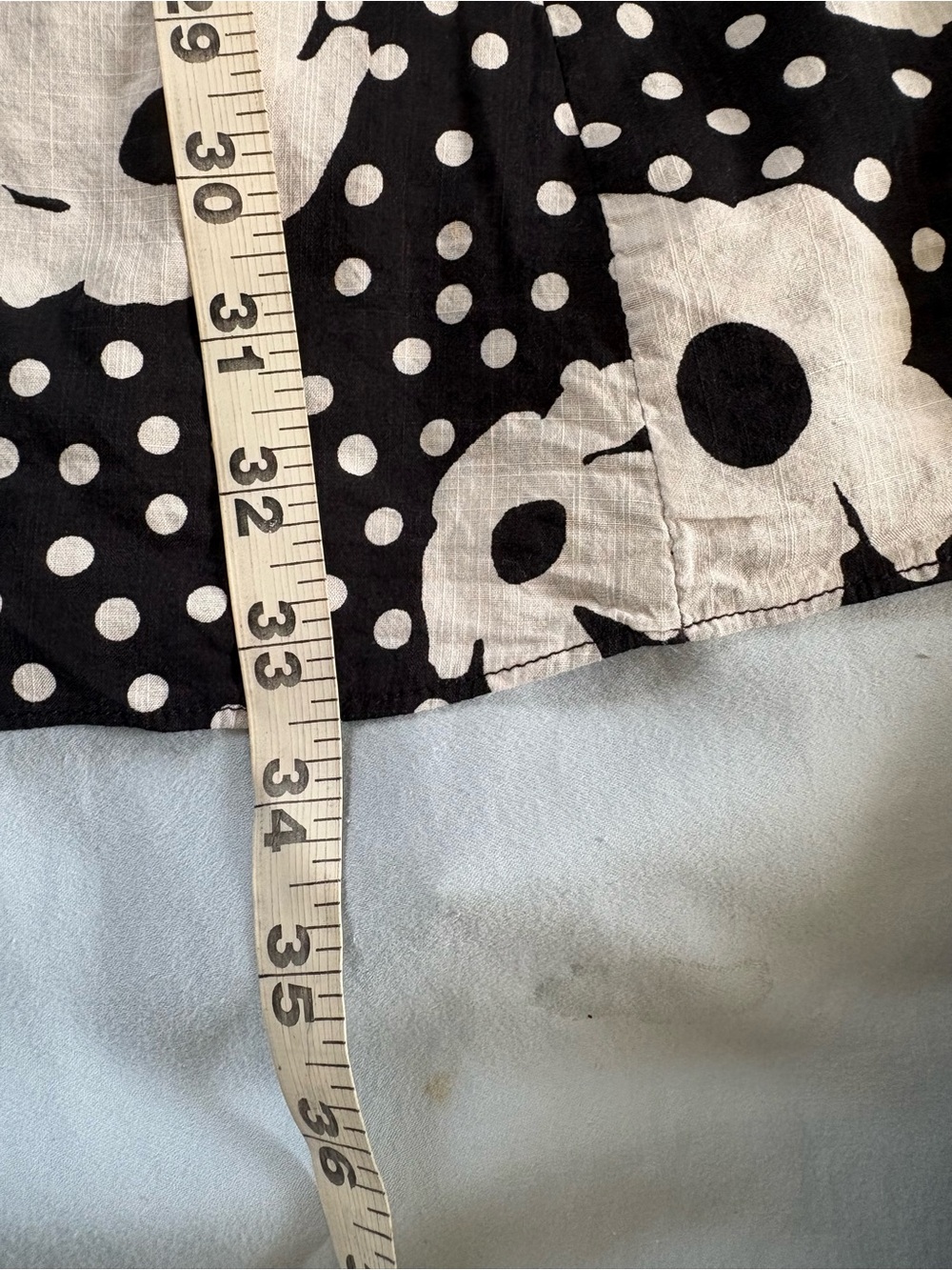 Urban Outfitters Black & White Floral Polka Dot Wrap Mini Dress Size Large - Picture 9 of 10